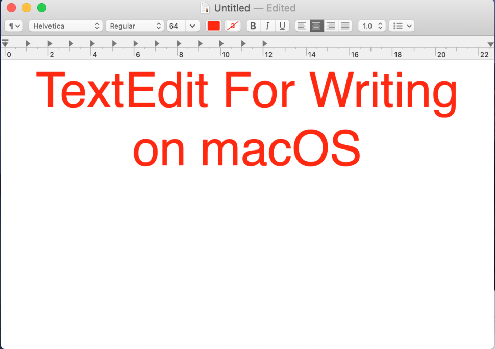 TextEdit is one of the best writing apps for efficient content-creation.