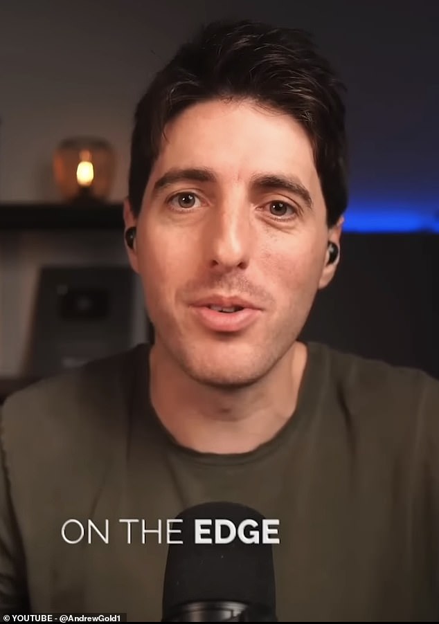 Andrew Gold (pictured) is a British YouTuber and podcaster, known for his channels On The Edge and Heretics. He is also the author of a new book called The Psychology of Secrets