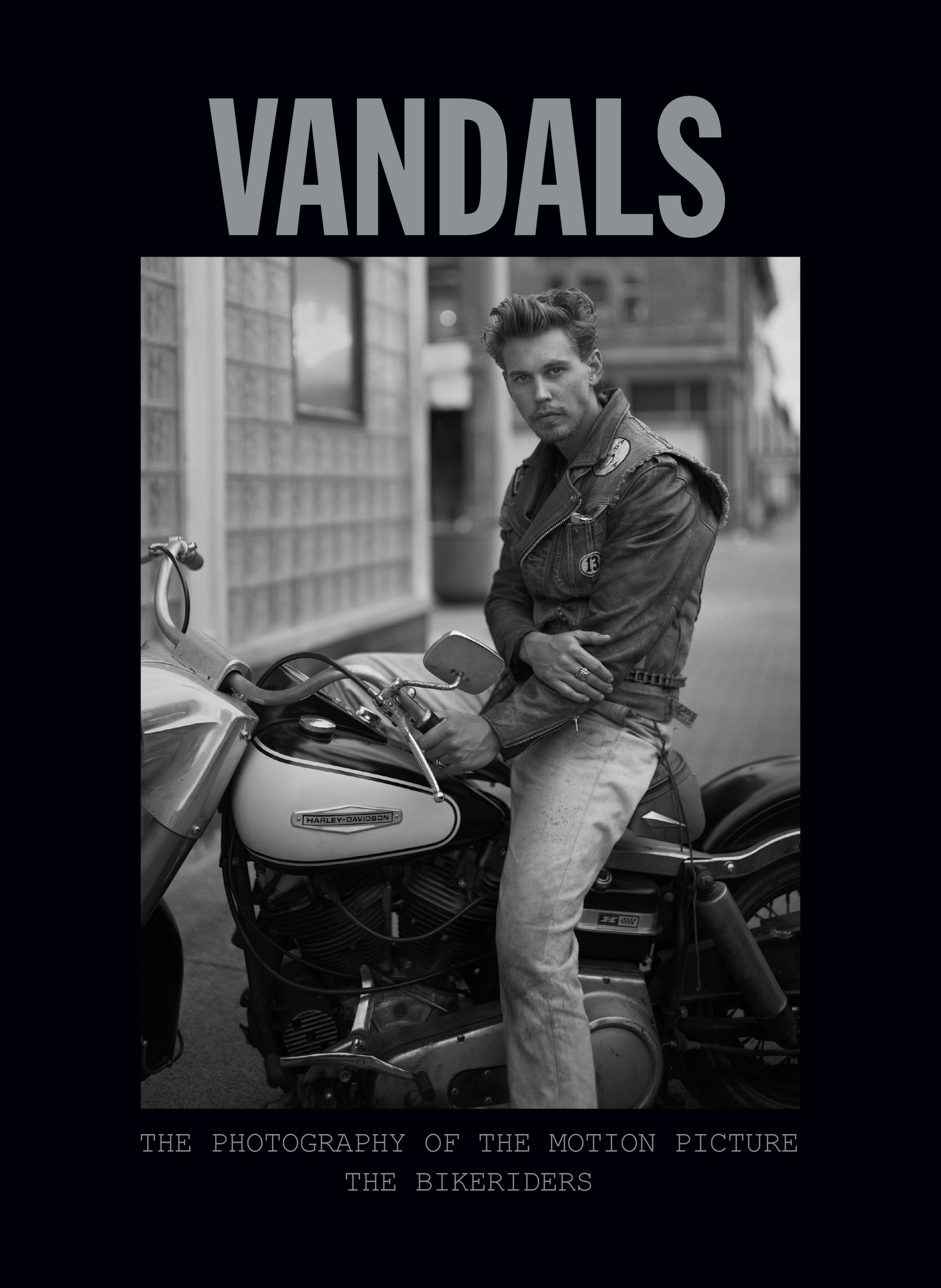 Austin Butler on the cover of Vandals: The Photography of The Bikeriders, published by Insight Editions