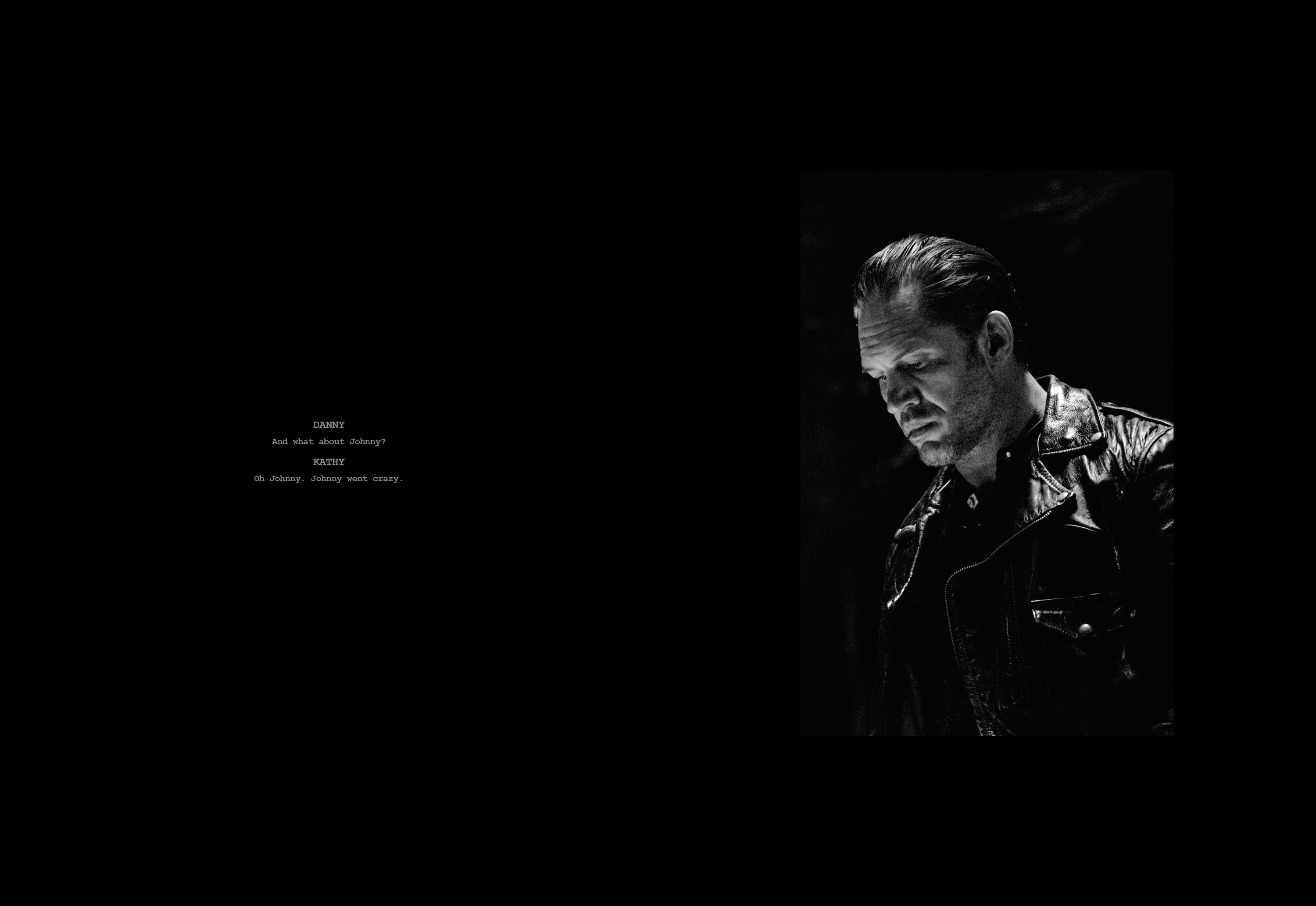 Tom Hardy in the new book 'Vandals: The Photography of The Bikerides' published by Insight Editions.