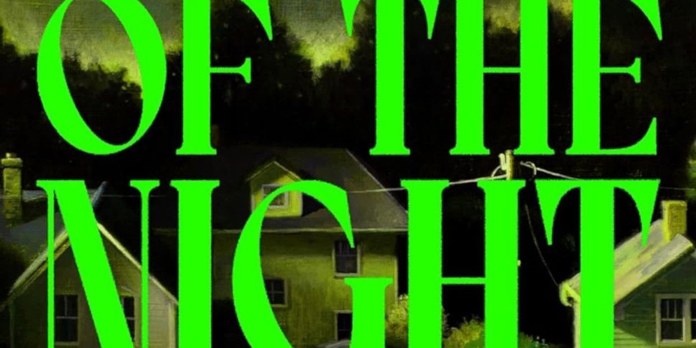 Middle of the Night Cover featuring the title in lime green and a small-town street as the background