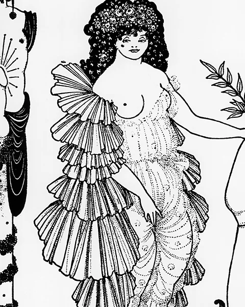 Getty Images Victorian illustrator Aubrey Beardsley's depiction of Lysistrata for a printed edition of the Aristophanes comedy about Athenian women going on a sex strike (Credit: Getty Images)