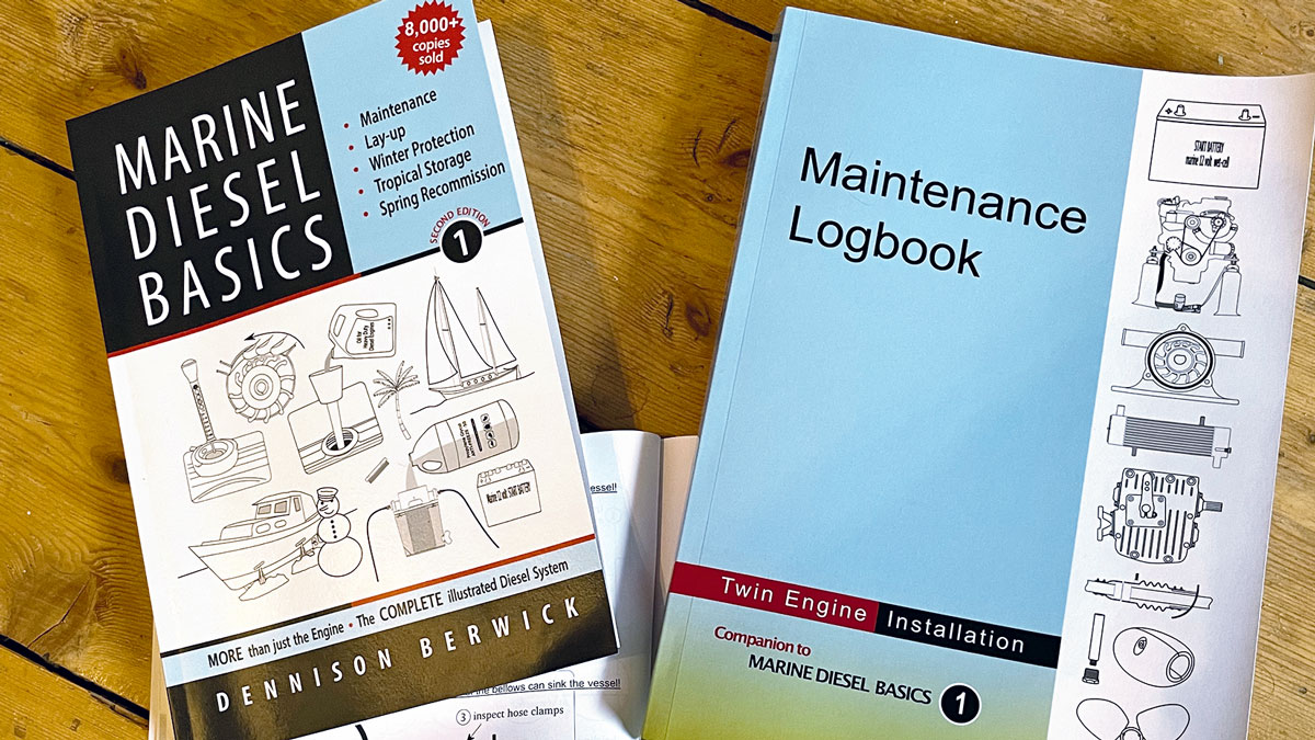 The new edition of Marine Diesel Basics and the newly released maintenance logbooks for single- and twin-engine installations.